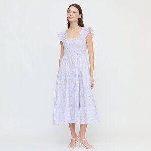 Hill House Home The Hill House x La Coqueta Ellie Nap Dress - Lilac Trellis Size